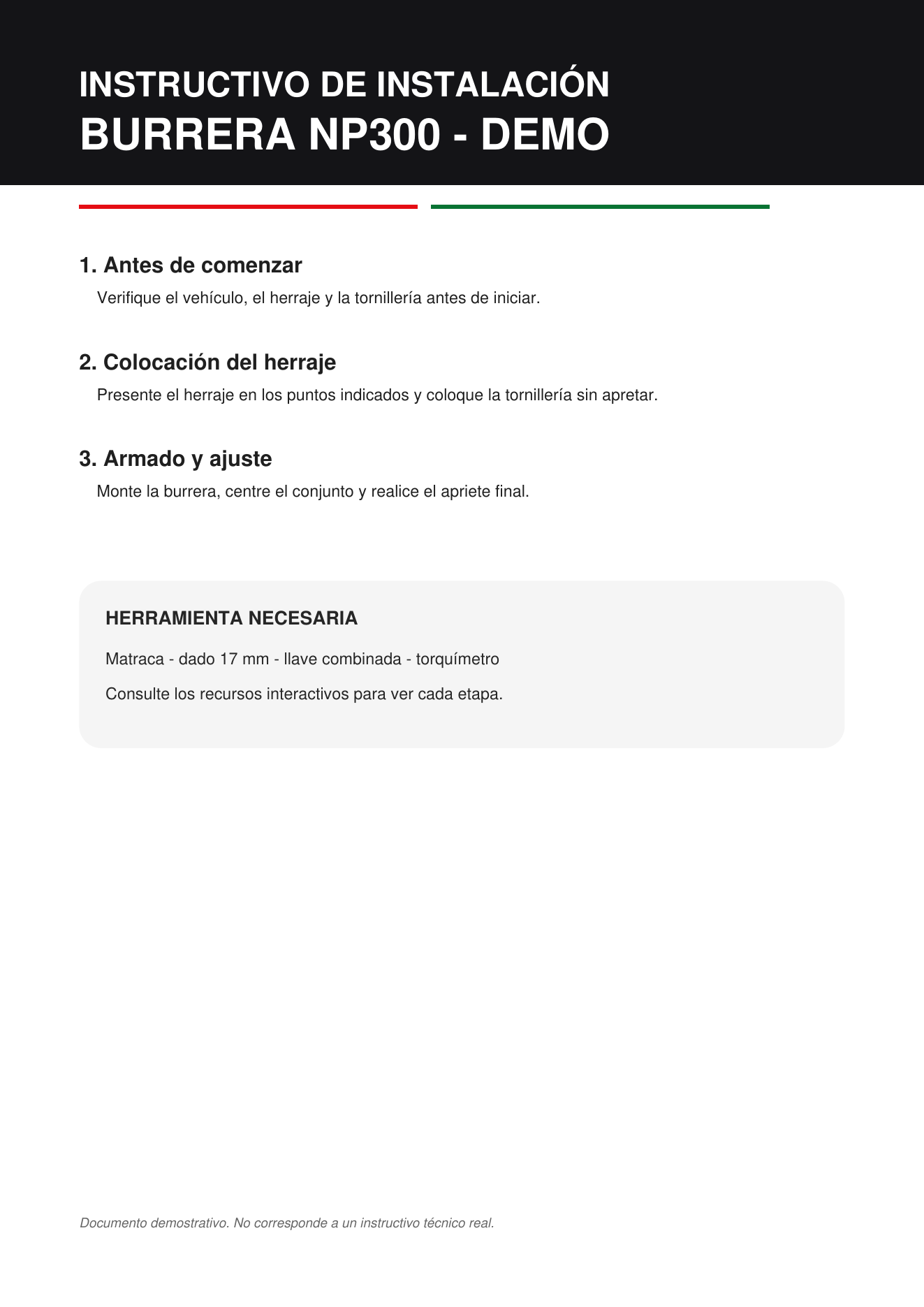 Instructivo demo